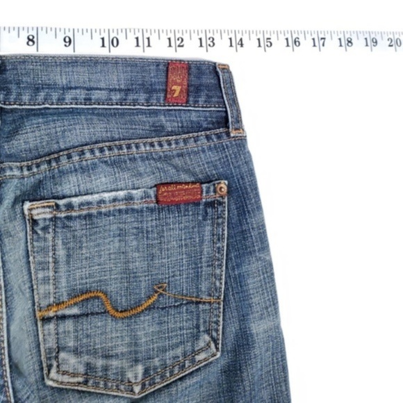 7 for all Mankind BOOT CUT Faded Dark Jeans 26 - Picture 5 of 8